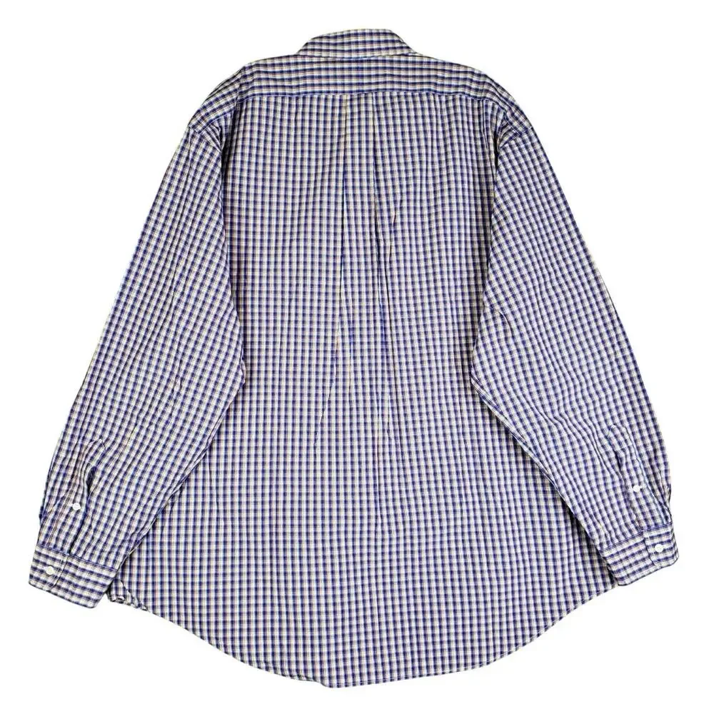 Polo Ralph Lauren Shirt Men's Size XXL Blue Multicolor Plaid LS Button Down